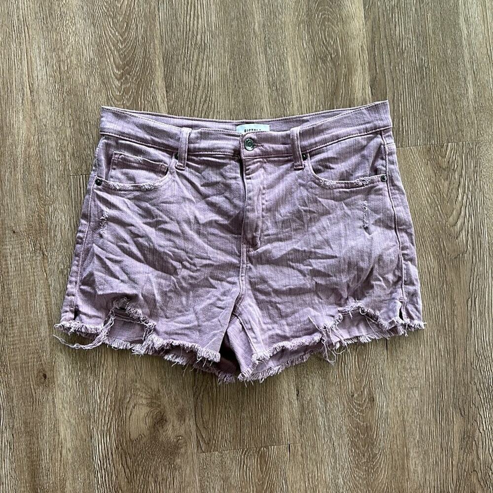 Pistola Winston High Rise Shorts Purple Size 29 Raw Hem Cut‎ Off